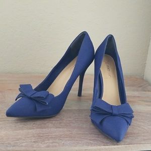 Royal blue pumps